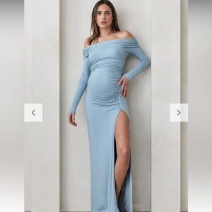 BUMPSUIT off the shoulder evening dress